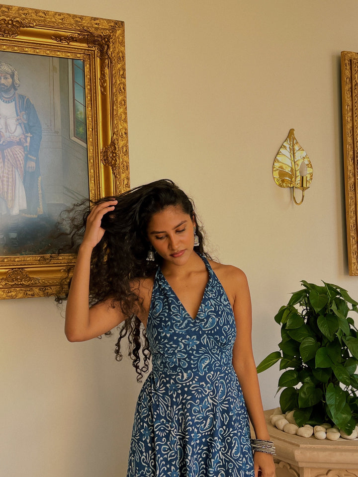 Sun meets Sea Dress - blue