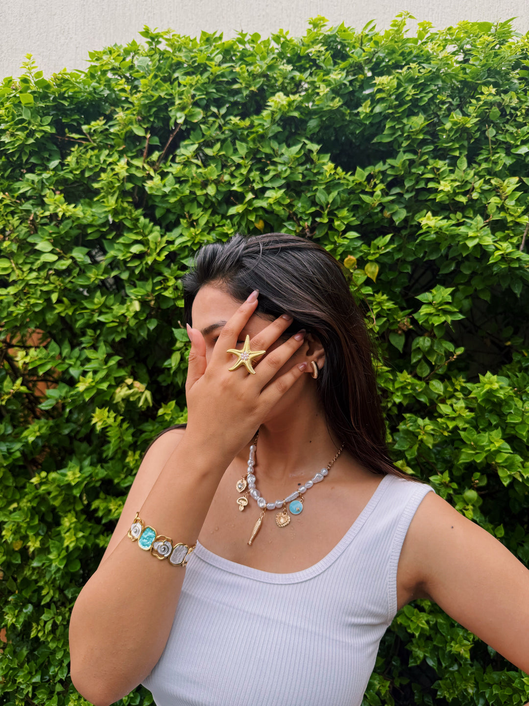 Pearl Charm Necklace