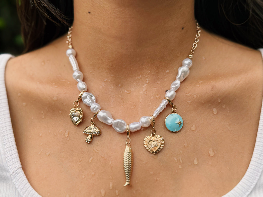 Pearl Charm Necklace